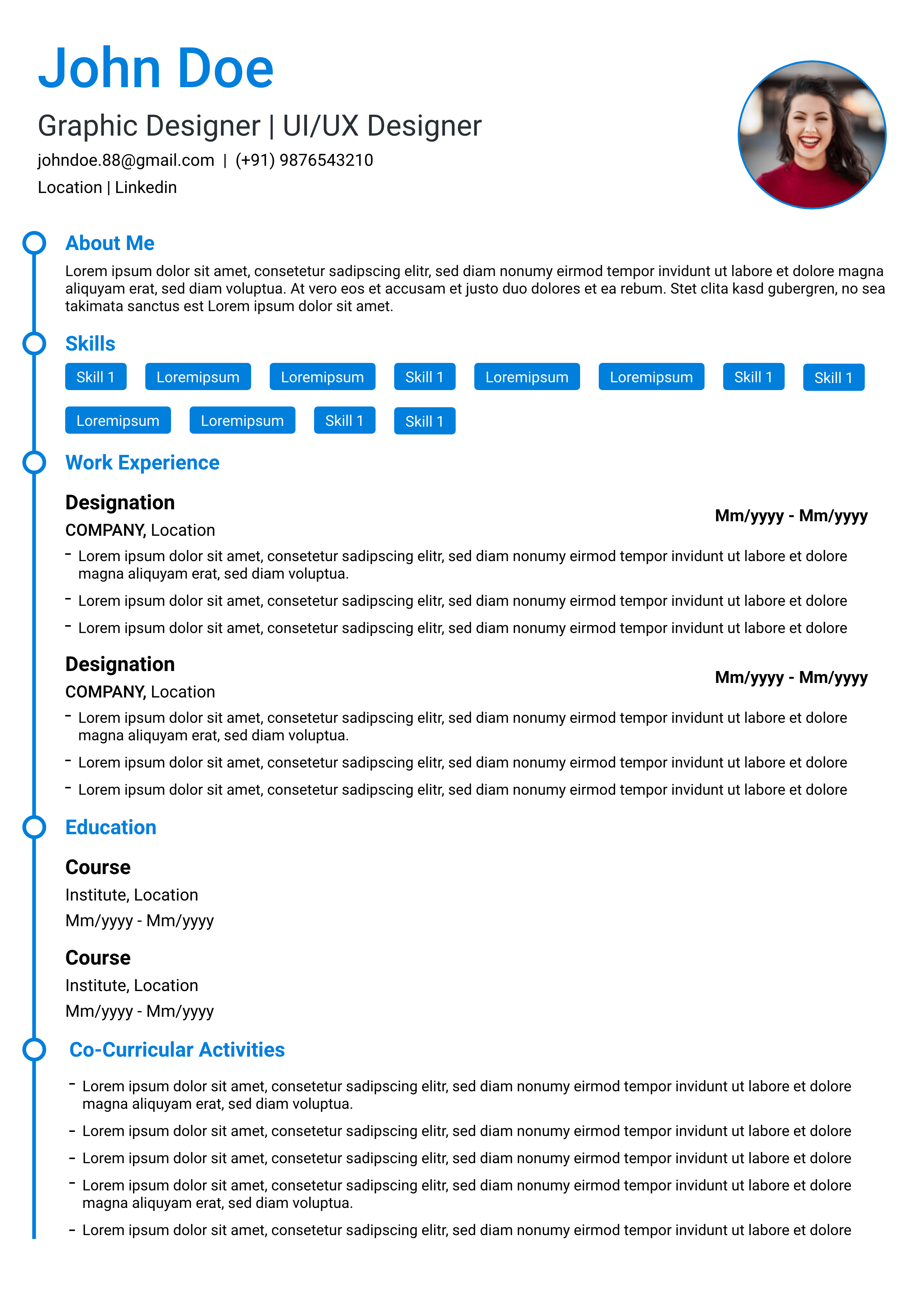 Professional resume template